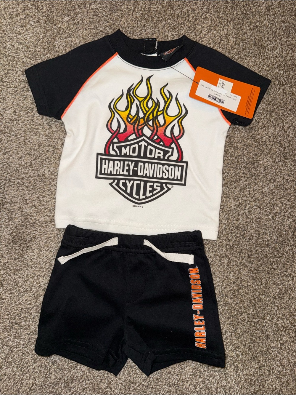 NWT Harley-Davidson Infant Shorts Set